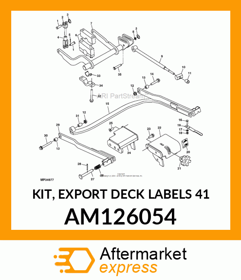 KIT, EXPORT DECK LABELS 41 AM126054