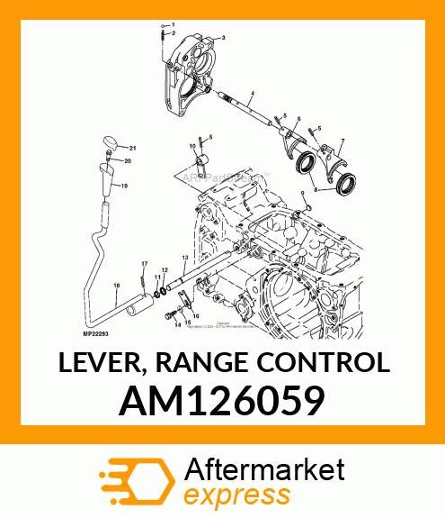 LEVER, RANGE CONTROL AM126059