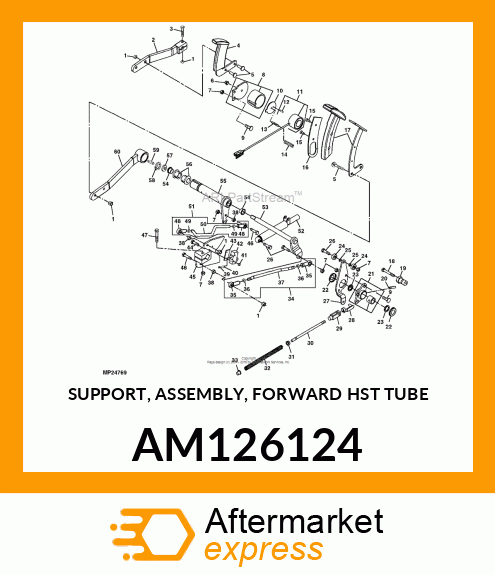 SUPPORT, ASSEMBLY, FORWARD HST TUBE AM126124