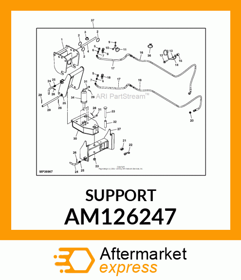 SUPPORT, SUPPORT,PAINT IN AM126247