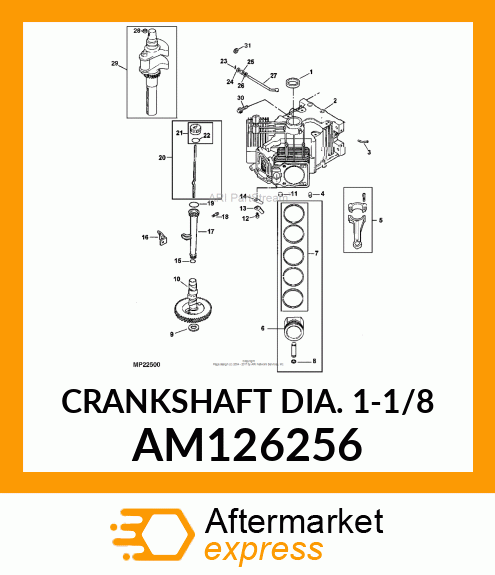 CRANKSHAFT DIA. 1 AM126256