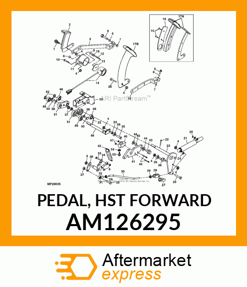 PEDAL, HST FORWARD AM126295