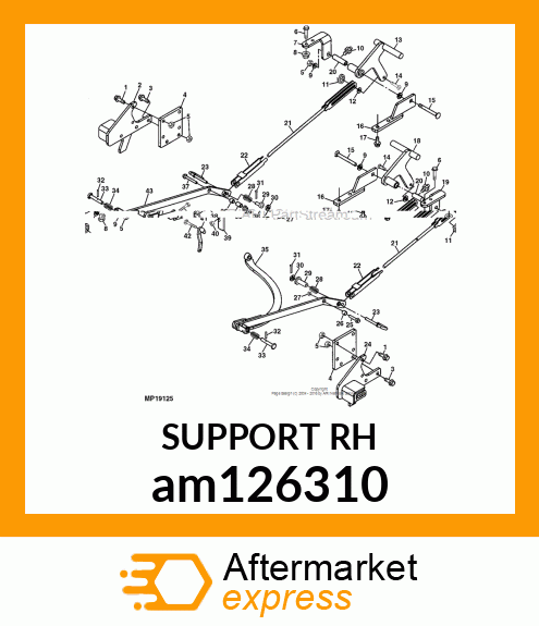 SUPPORT, SUPPORT, WELDED LH am126310