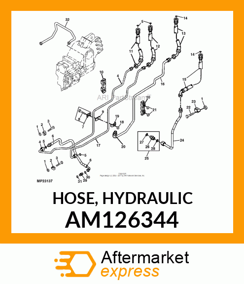 HOSE, HYDRAULIC AM126344