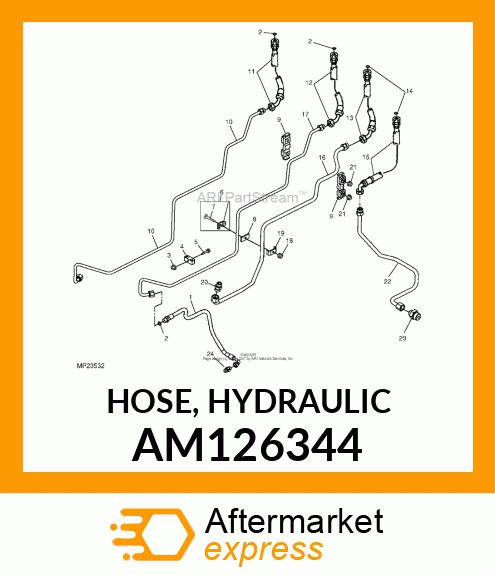 HOSE, HYDRAULIC AM126344