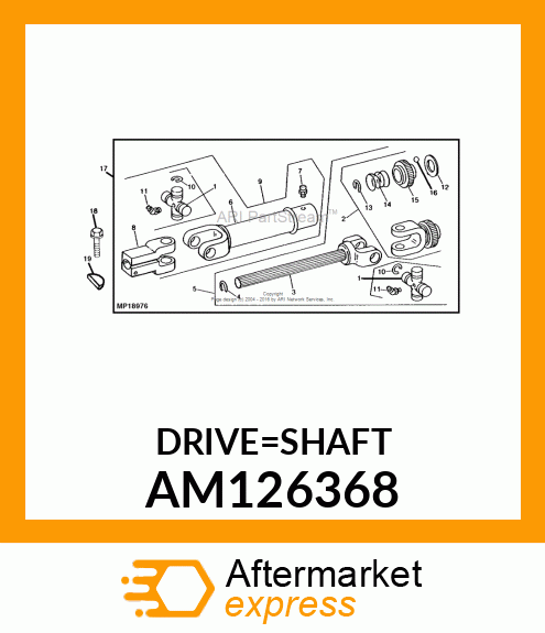 SHAFT, DRIVE AM126368