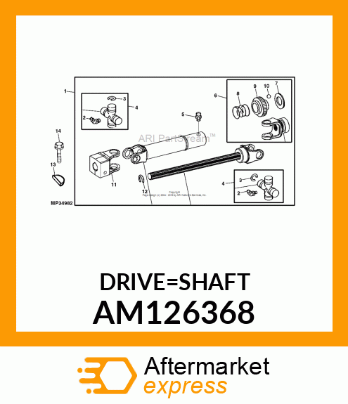 SHAFT, DRIVE AM126368
