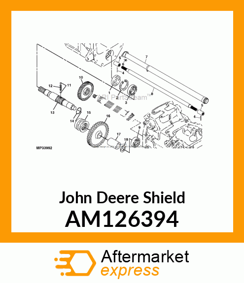 SHIELD, DRIVESHAFT (MFWD) AM126394