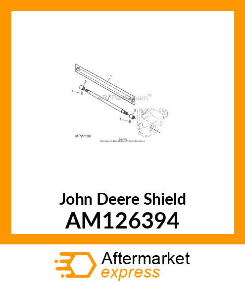 SHIELD, DRIVESHAFT (MFWD) AM126394