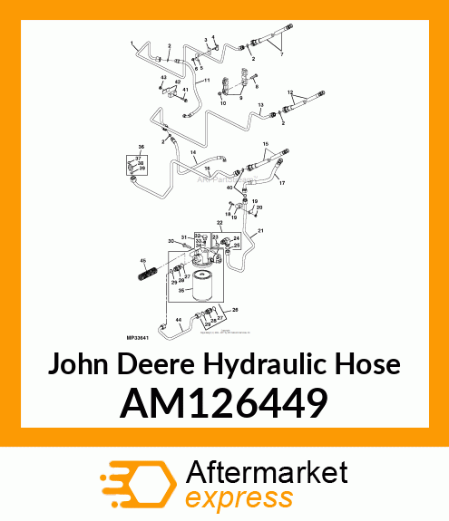 HOSE, HYDRAULIC AM126449