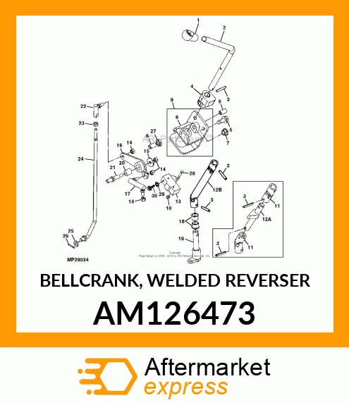 BELLCRANK, WELDED REVERSER AM126473