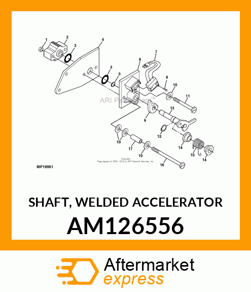 SHAFT, WELDED ACCELERATOR AM126556