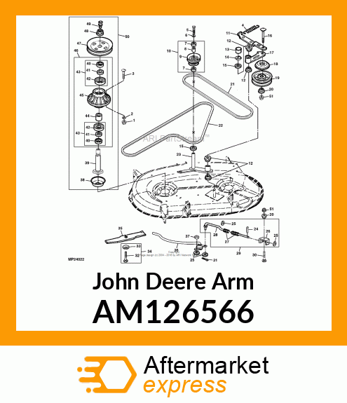 ARM, ARM, JACKSHEAVE PIVOT AM126566
