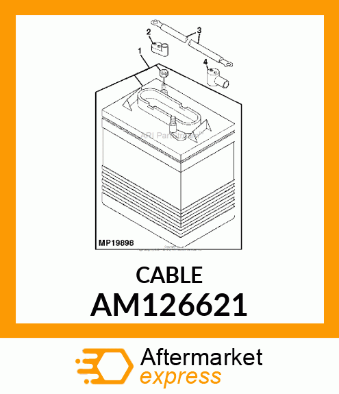CABLE, BATTERY, 4 AM126621