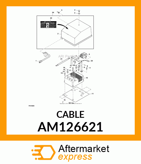 CABLE, BATTERY, 4 AM126621