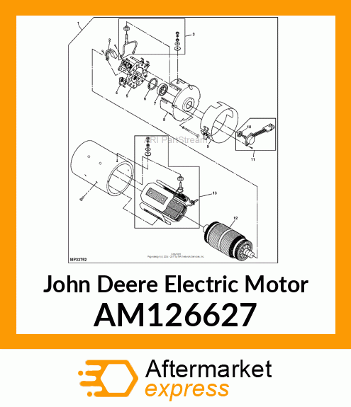 MOTOR, DC TRACTION SEPEX AM126627