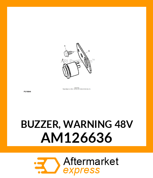 BUZZER, WARNING 48V AM126636