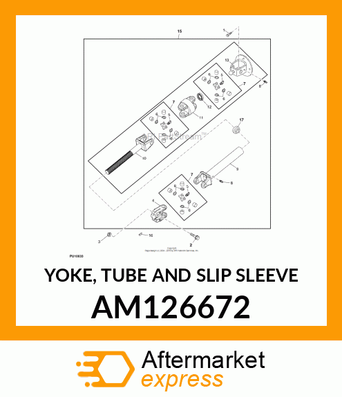 YOKE, TUBE AND SLIP SLEEVE AM126672