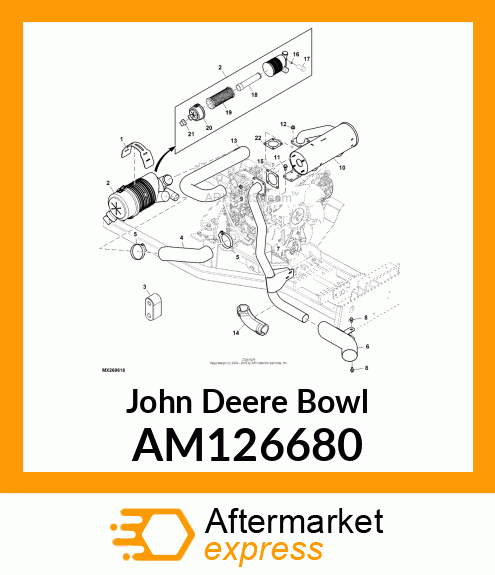 BOWL, AIR FILTER CANISTER AM126680