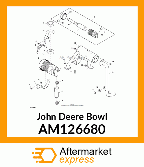 BOWL, AIR FILTER CANISTER AM126680