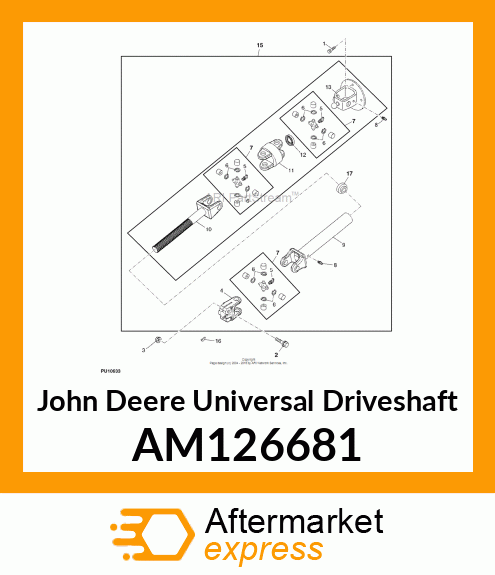 DRIVESHAFT, UNIVERSAL TELESCOPING AM126681