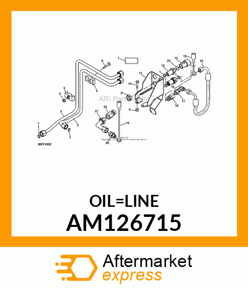 LINE, OIL (PBY TO RCV) AM126715