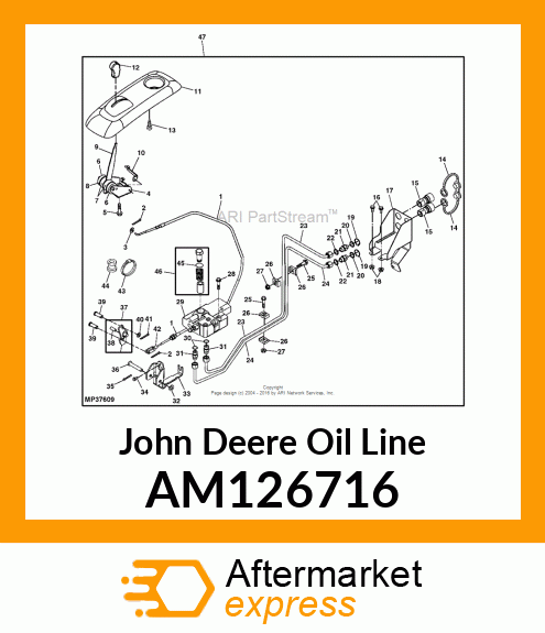 LINE, OIL (A PORT TO QC #5) AM126716