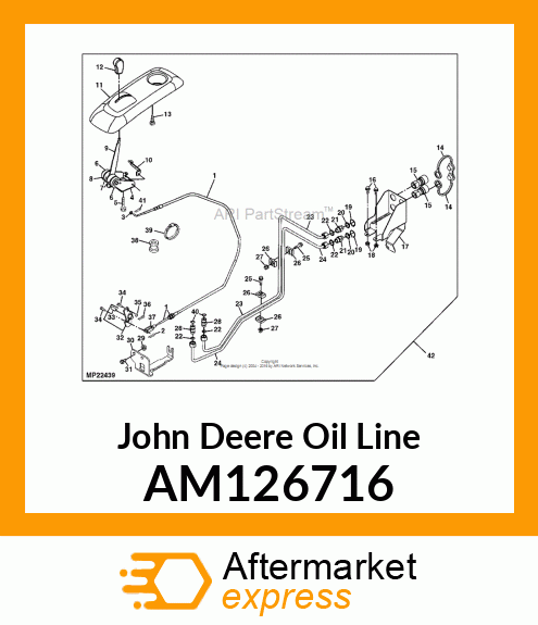 LINE, OIL (A PORT TO QC #5) AM126716