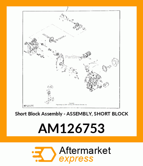 Short Block Assembly - ASSEMBLY, SHORT BLOCK AM126753