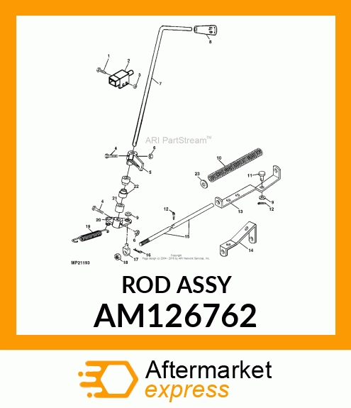 Spring - ROD, PTO SPRING ASSY (38") AM126762