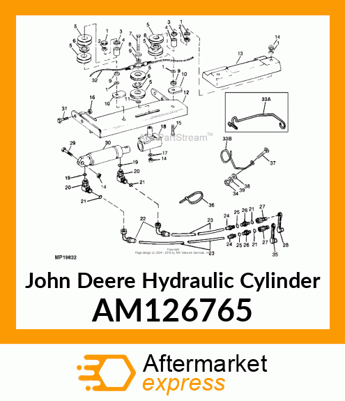 CYLINDER, HYD. CHUTE ROTATOR AM126765