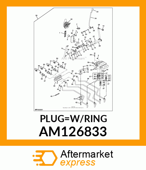 PLUG, M22 X 1.5 O AM126833