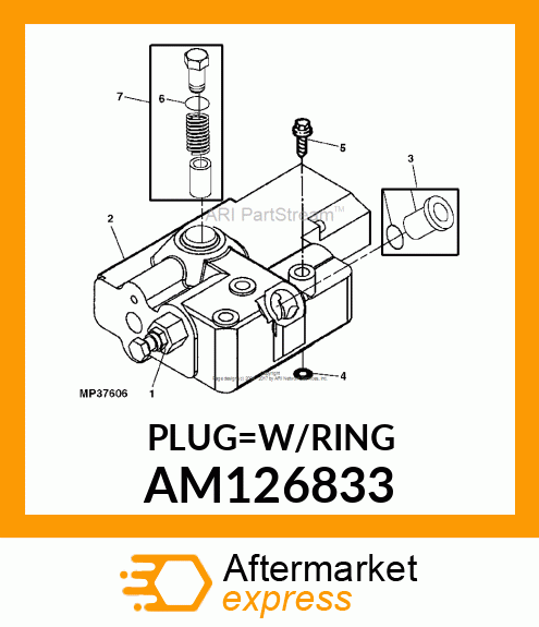 PLUG, M22 X 1.5 O AM126833