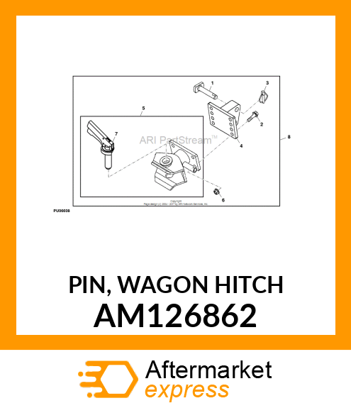 PIN, WAGON HITCH AM126862