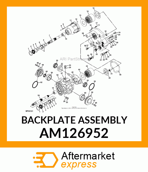 BACKPLATE ASSEMBLY AM126952