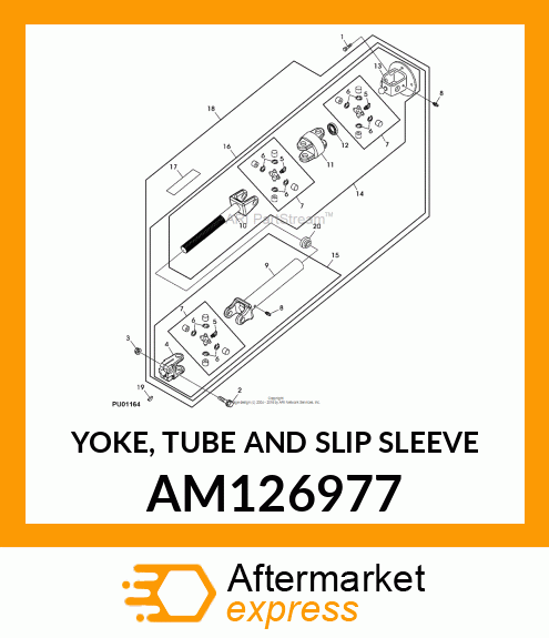 YOKE, TUBE AND SLIP SLEEVE AM126977