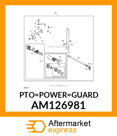 PTO POWERGARD SHIELD AM126981