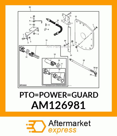 PTO POWERGARD SHIELD AM126981