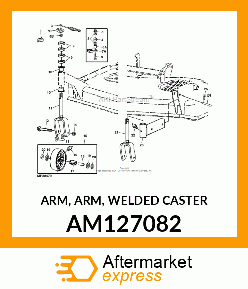 ARM, ARM, WELDED CASTER AM127082