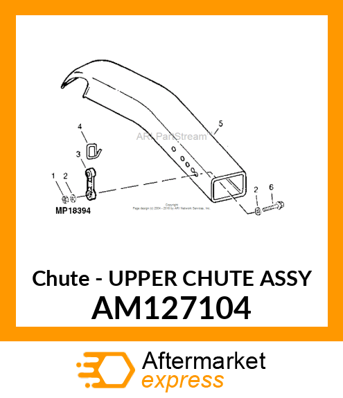 Chute - UPPER CHUTE ASSY AM127104