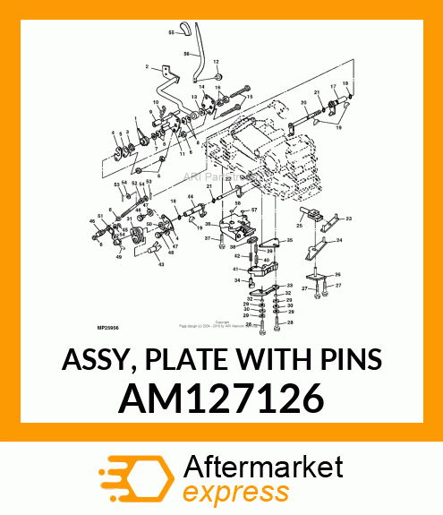 ASSY, PLATE WITH PINS AM127126