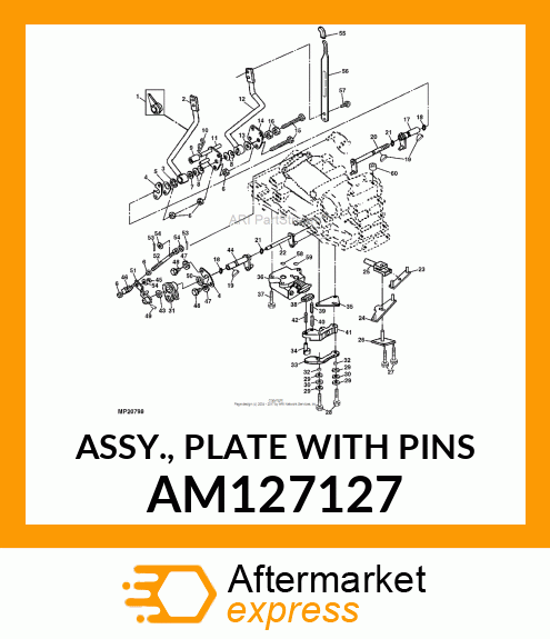 ASSY., PLATE WITH PINS AM127127