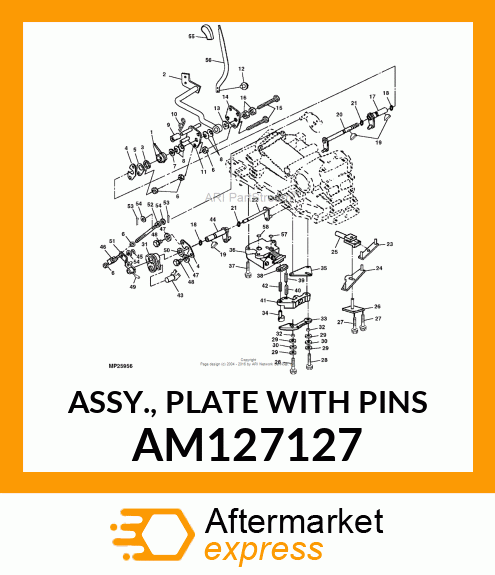 ASSY., PLATE WITH PINS AM127127