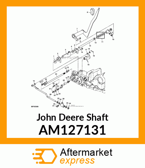 SHAFT, LEVER amp; PIN ASSY AM127131
