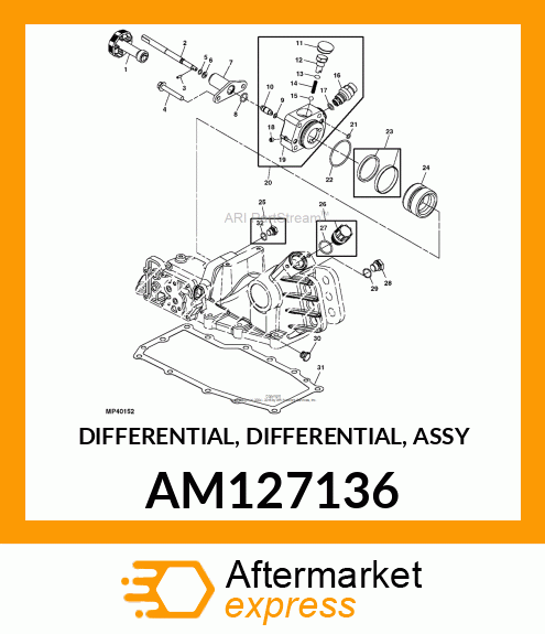 DIFFERENTIAL, DIFFERENTIAL, ASSY AM127136