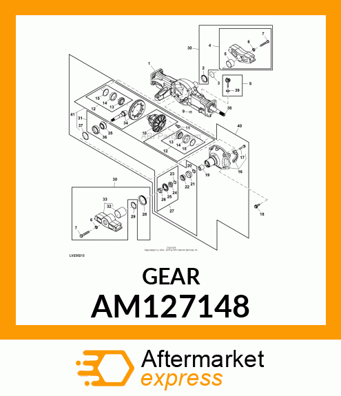 GEAR, W/PINION ASYS AM127148