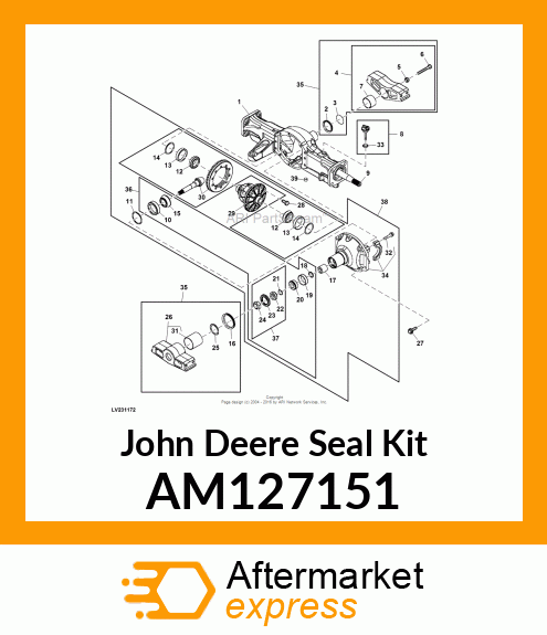 KIT, PINION SEAL AM127151