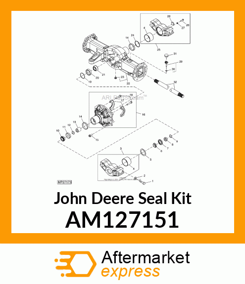 KIT, PINION SEAL AM127151