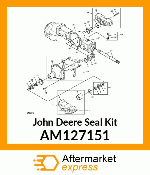 KIT, PINION SEAL AM127151