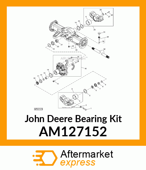 KIT, PINION BEARING AM127152